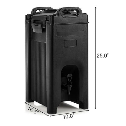 5 Gallon Insulated Beverage Server Dispenser, Black Water Dispensers   at Gallery Canada