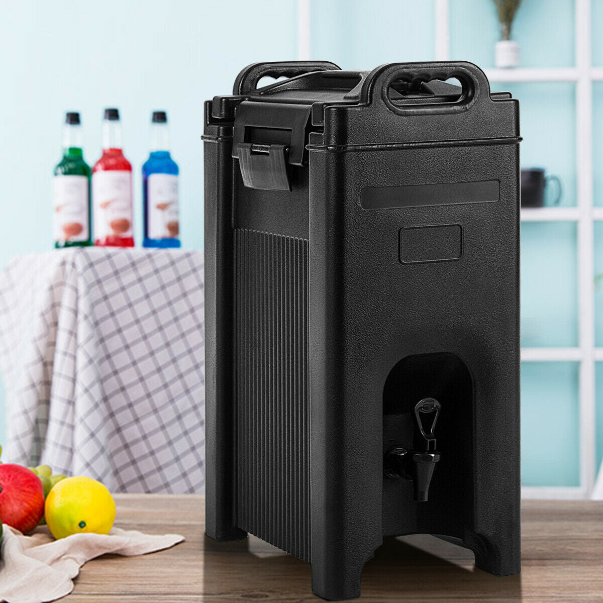5 Gallon Insulated Beverage Server Dispenser, Black Water Dispensers at Gallery Canada
