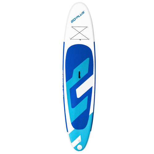 11 Feet Inflatable Stand Up Paddle Board with Aluminum Paddle, Blue