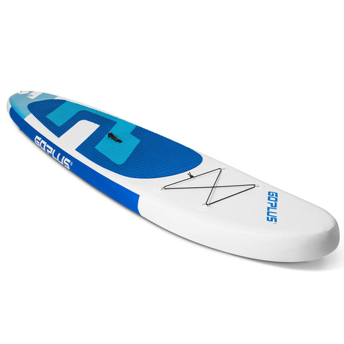 11 Feet Inflatable Stand Up Paddle Board with Aluminum Paddle, Blue