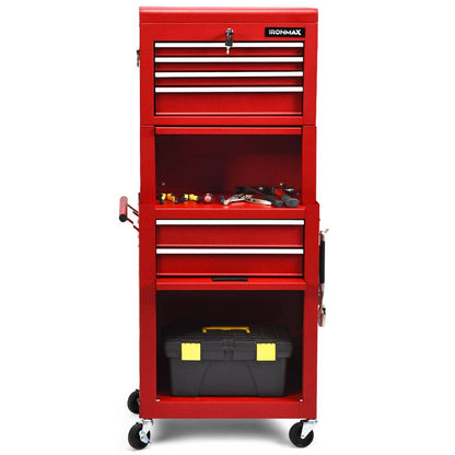 6-Drawer Tool Chest with Heightening Cabinet, Red - Gallery Canada