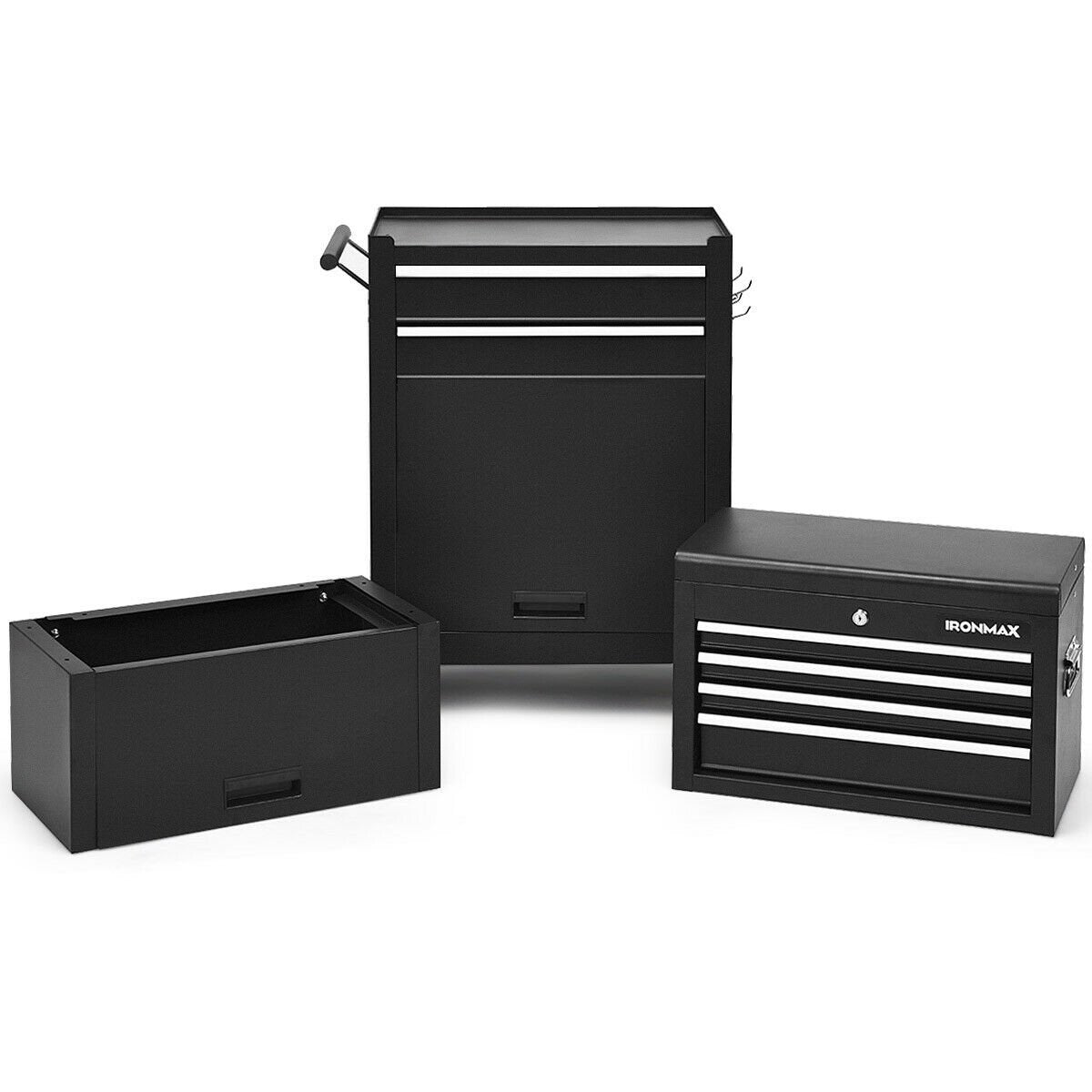 6-Drawer Tool Chest with Heightening Cabinet, Black - Gallery Canada