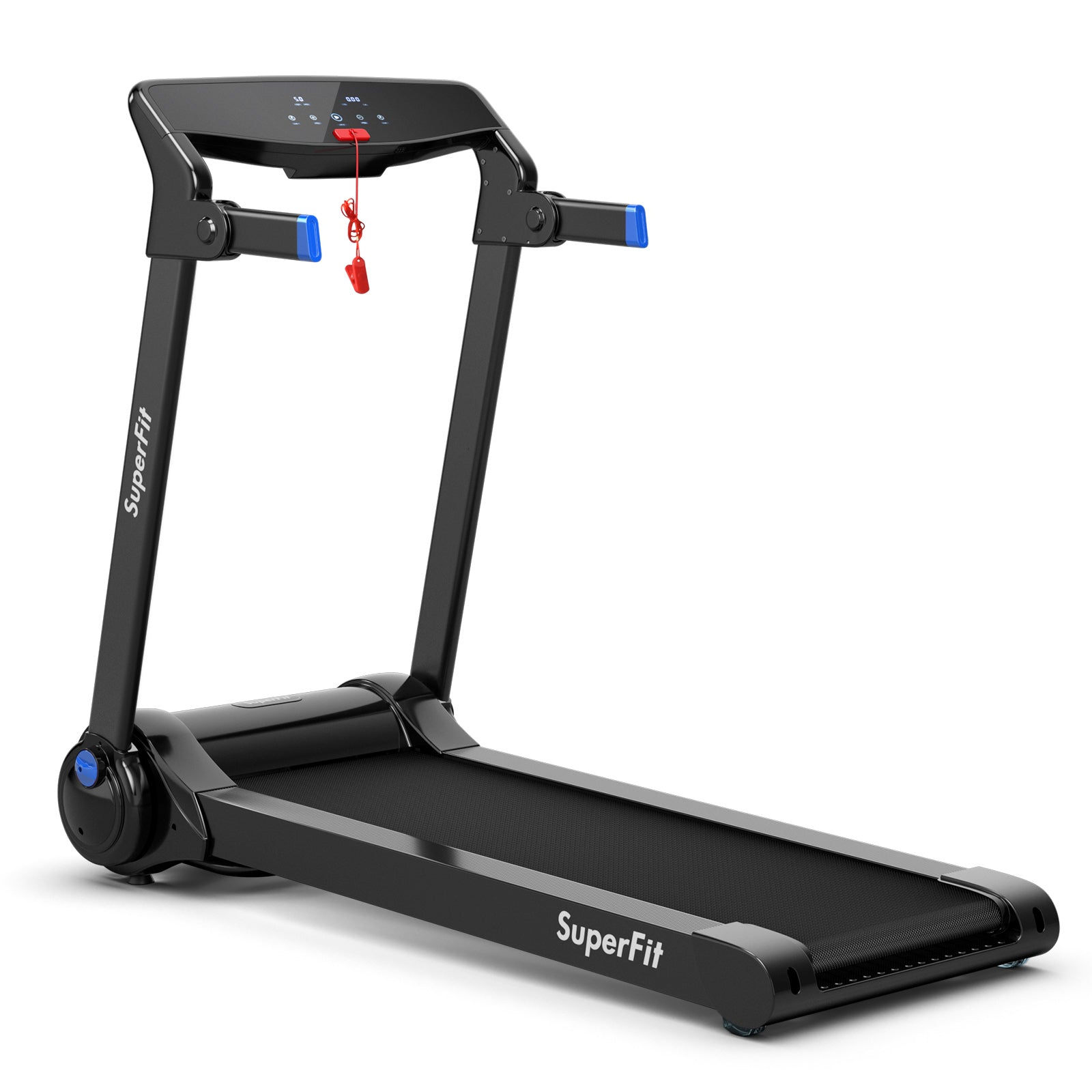 3HP Folding Electric Treadmill Running Machine, Blue Treadmills at Gallery Canada