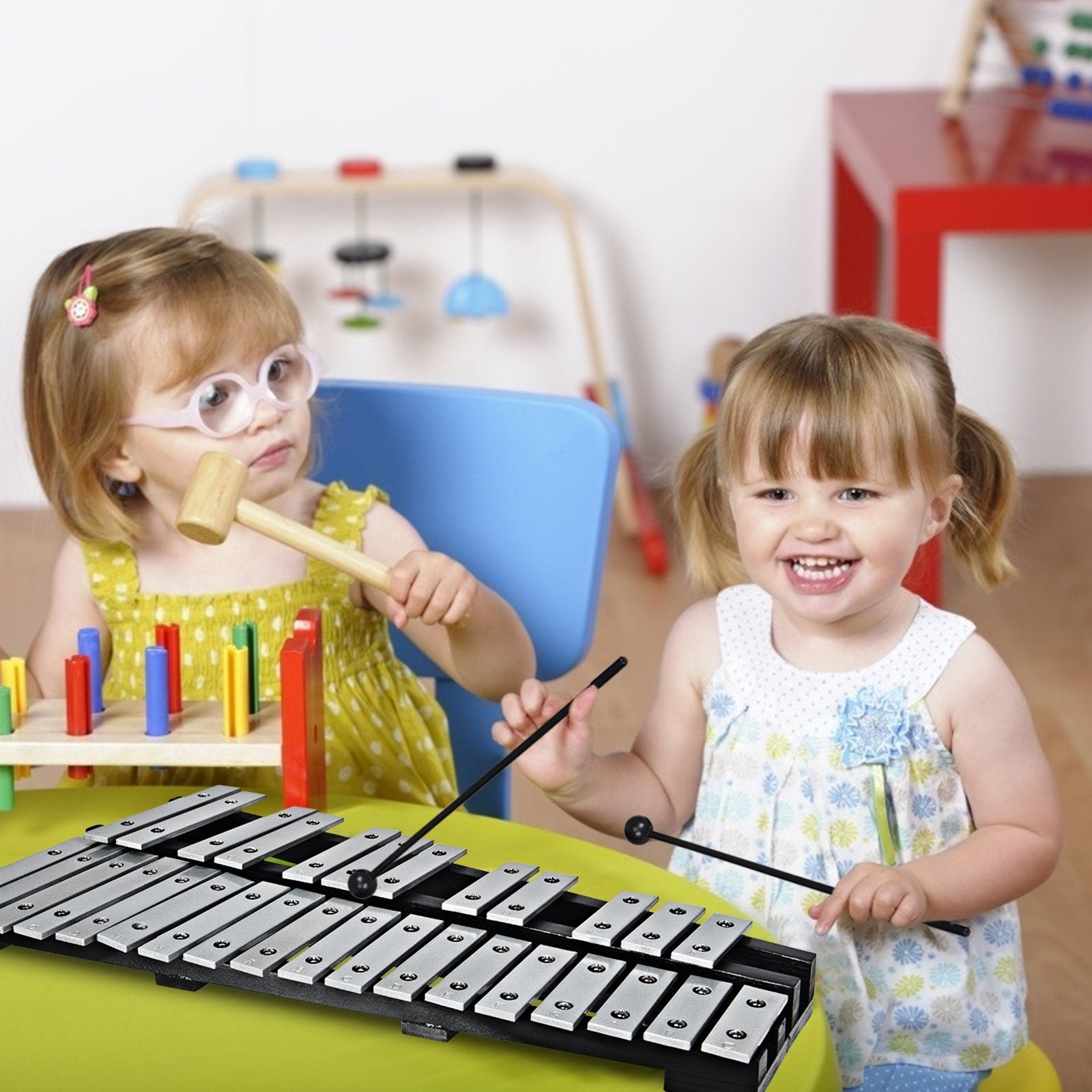 Foldable Aluminum Glockenspiel Xylophone 30 Note with Bag, Black Drums & Percussion   at Gallery Canada