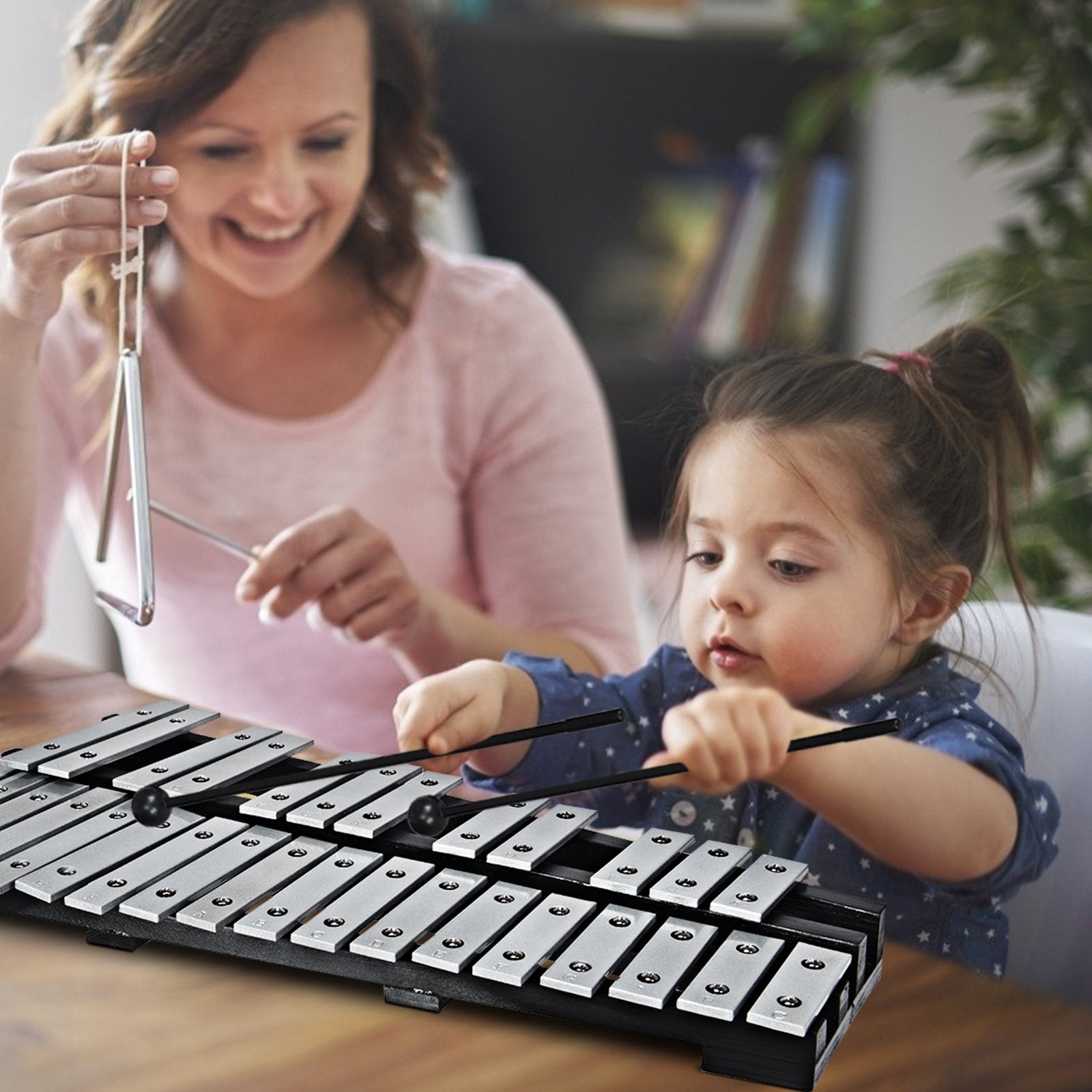 Foldable Aluminum Glockenspiel Xylophone 30 Note with Bag, Black Drums & Percussion   at Gallery Canada