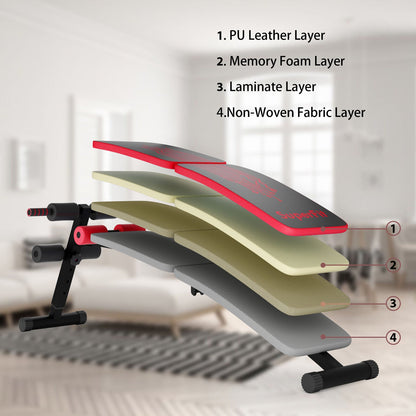 Abdominal Twister Trainer with Adjustable Height Exercise Bench, Red Benches Racks & Bars   at Gallery Canada