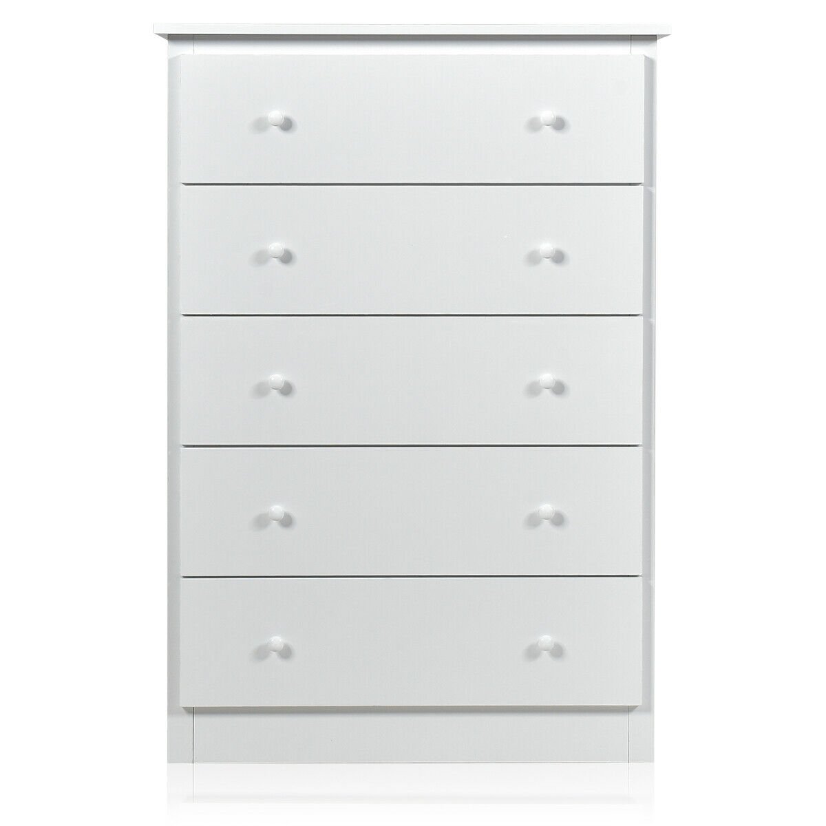 Functional Storage Organized Dresser with 5 Drawer, White - Gallery Canada