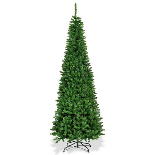 Artificial National Foot Kingswood Fir Pencil Christmas Tree-7.5 ft, Green