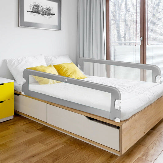 59-Inch Extra Long Bed Rail Guard, Gray Bed Rails   at Gallery Canada