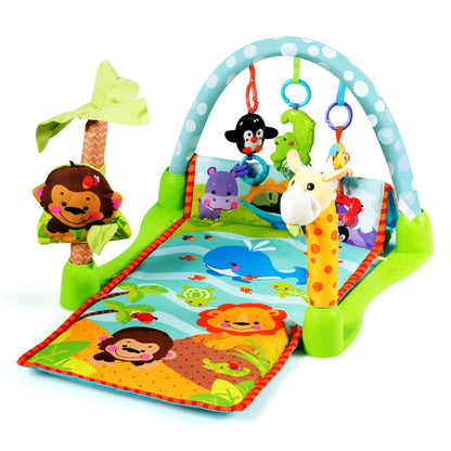 4-in-1 Baby Play Gym Mat with 3 Hanging Educational Toys, Multicolor Baby Gyms & Playmats at Gallery Canada