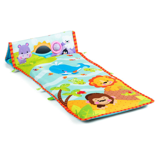 4-in-1 Baby Play Gym Mat with 3 Hanging Educational Toys, Multicolor Baby Gyms & Playmats Multicolor at Gallery Canada