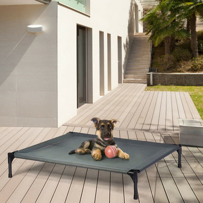 Portable Elevated Outdoor Pet Bed with Removable Canopy Shade-42 Inch, Dark Gray Dog Supplies   at Gallery Canada