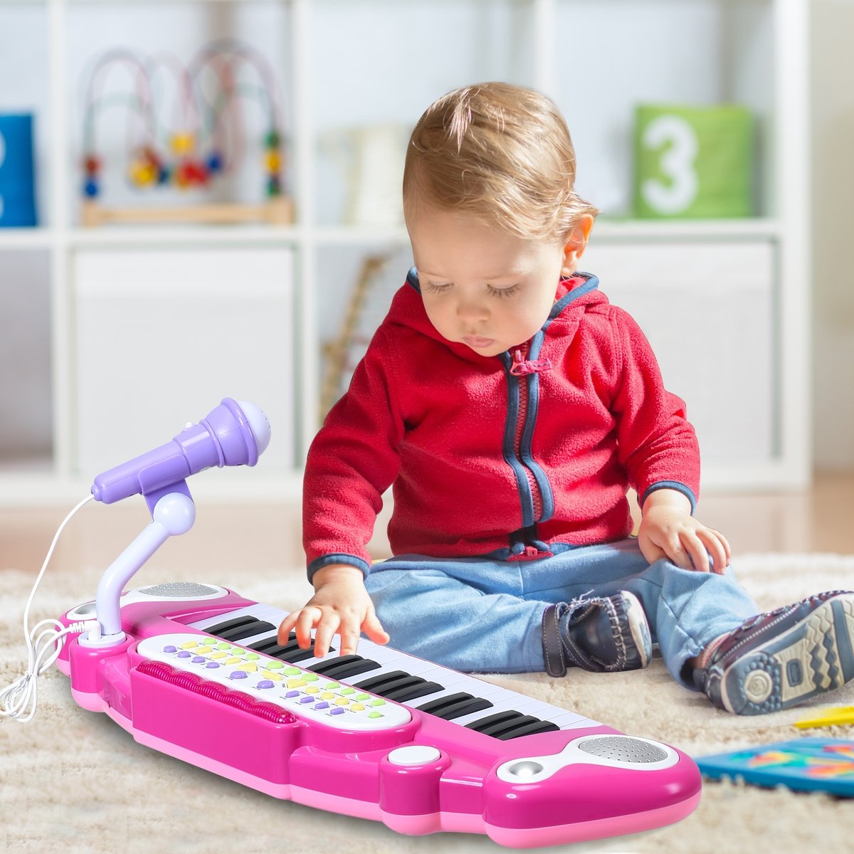 37 Key Electronic Keyboard Kids Toy Piano, Pink Pianos & Keyboards   at Gallery Canada