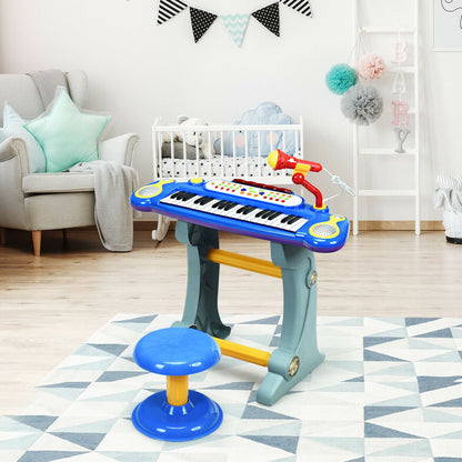 37 Key Electronic Keyboard Kids Toy Piano, Blue Pianos & Keyboards   at Gallery Canada