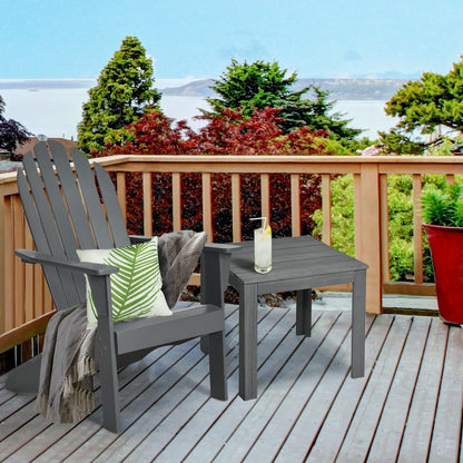 Acacia Wood Outdoor Adirondack Chair with Ergonomic Design, Gray Adirondack Chairs   at Gallery Canada