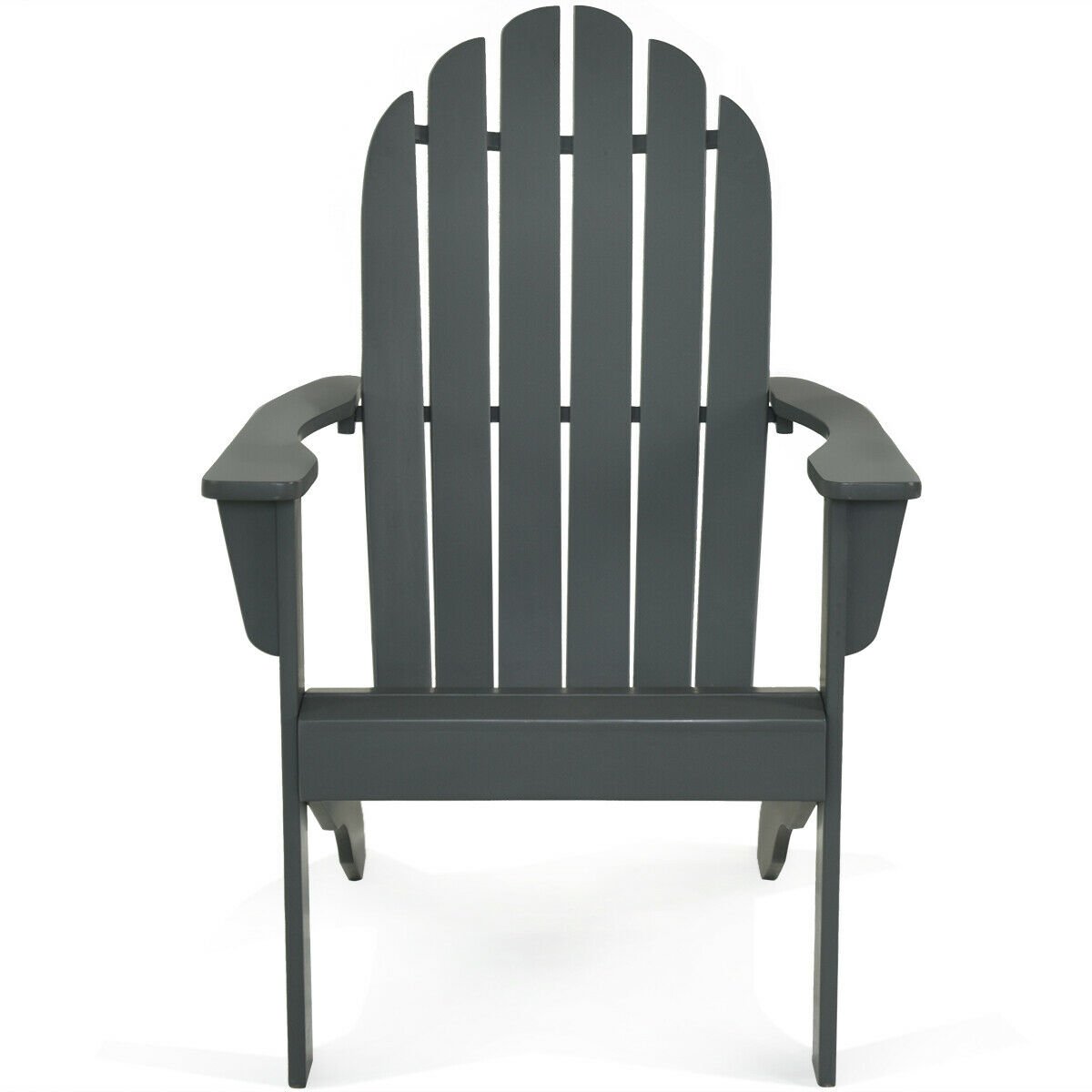 Acacia Wood Outdoor Adirondack Chair with Ergonomic Design, Gray Adirondack Chairs   at Gallery Canada