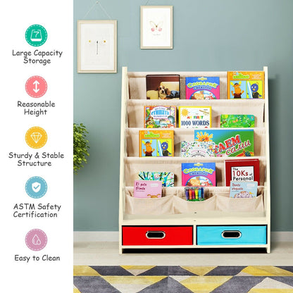 Kids Book and Toys Organizer Shelves, Beige Kids Storage   at Gallery Canada