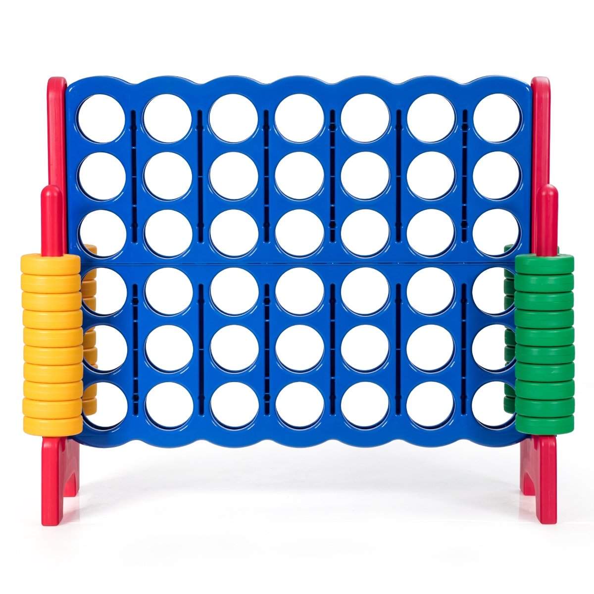 Jumbo 4-to-Score Giant Game Set with 42 Jumbo Rings and Quick-Release Slider, Red Lawn Games   at Gallery Canada