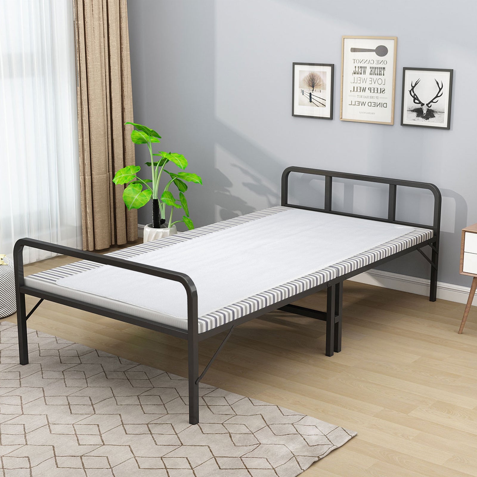 71 x 31 Inch Massage Bed Warmer Heating Pad with 5 Heat Settings, White Mattresses at Gallery Canada