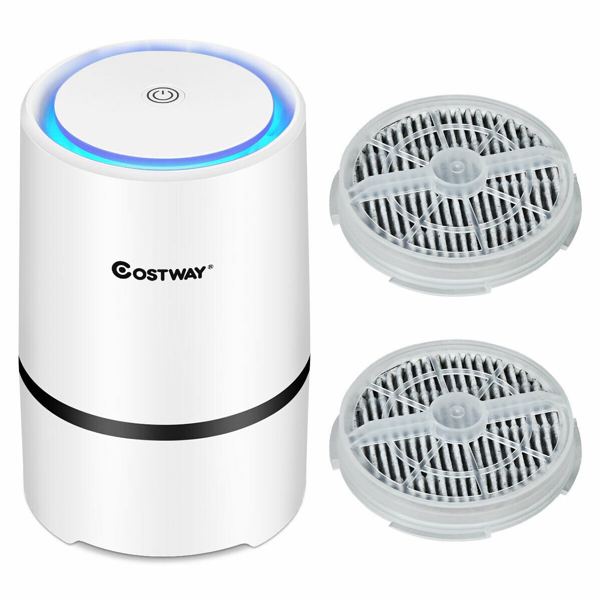 Mini Ionic  3-in-1 Composite HEPA Air Purifier, White Air Purifiers   at Gallery Canada