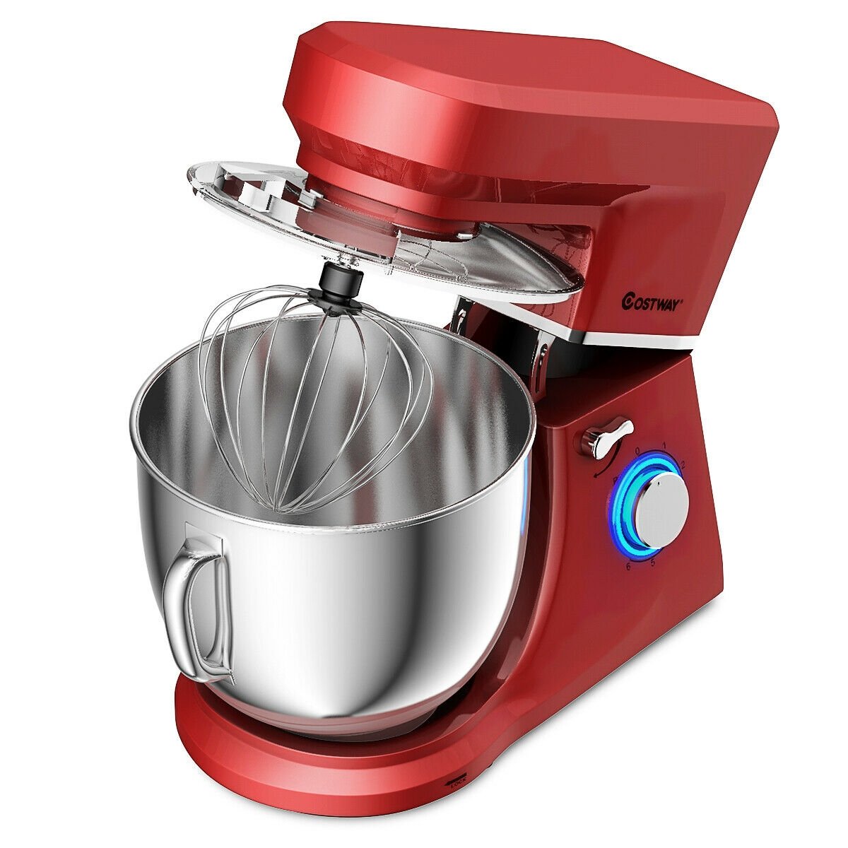 7.5 Qt Tilt-Head Stand Mixer with Dough Hook, Red - Gallery Canada