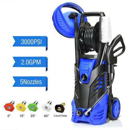 3000 PSI Electric High Pressure Washer With Patio Cleaner , Blue Pressure Washers   at Gallery Canada