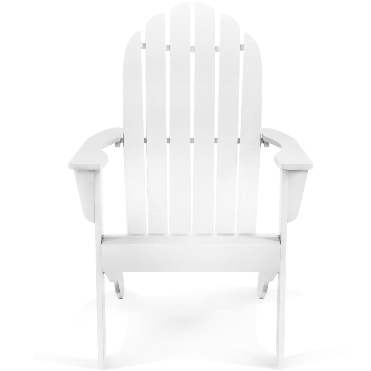 Acacia Wood Outdoor Adirondack Chair with Ergonomic Design, White Adirondack Chairs   at Gallery Canada