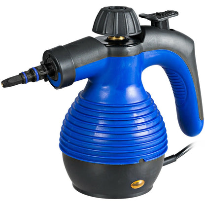 1050W Multi-Purpose Handheld Pressurized Steam Cleaner, Blue - Gallery Canada
