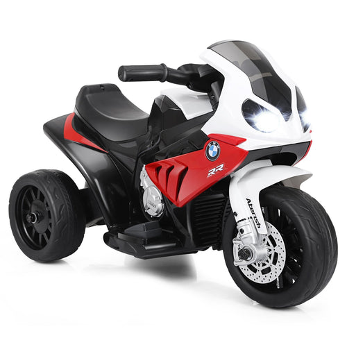 6V Kids 3 Wheels Riding BMW Licensed Electric Motorcycle, Red