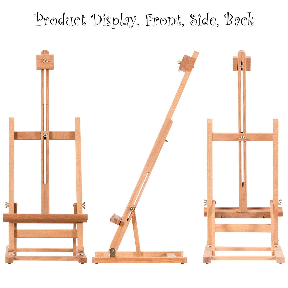 Adjustable Portable Wood Tabletop Easel H-Frame for Artist Painting Display - Gallery Canada
