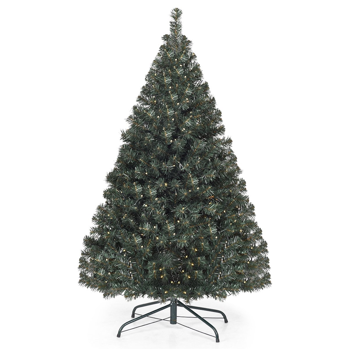 4.5 Feet PVC Pre-lit Artificial Hinged Christmas Tree , Green Christmas Tree   at Gallery Canada