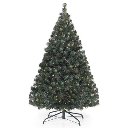 4.5 Feet PVC Pre-lit Artificial Hinged Christmas Tree , Green Christmas Tree   at Gallery Canada