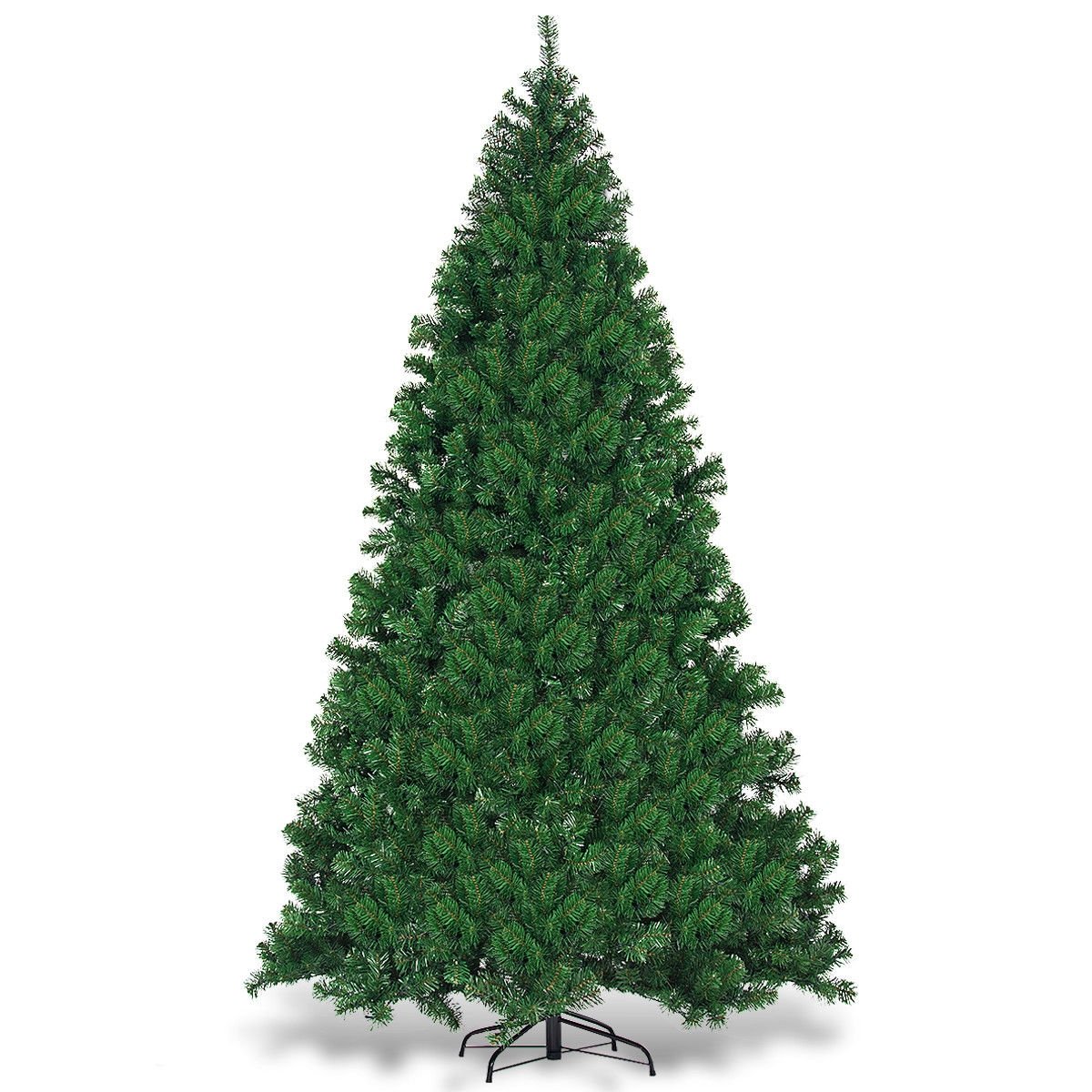 9 Feet Pre-Lit PVC Artificial Christmas Tree with 700 LED Lights, Green Christmas Tree   at Gallery Canada