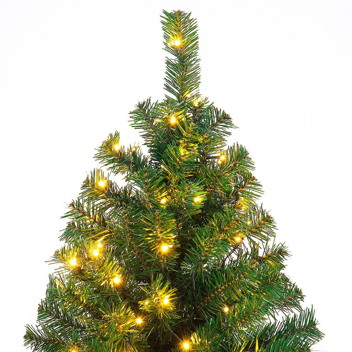 9 Feet Pre-Lit PVC Artificial Christmas Tree with 700 LED Lights, Green Christmas Tree   at Gallery Canada