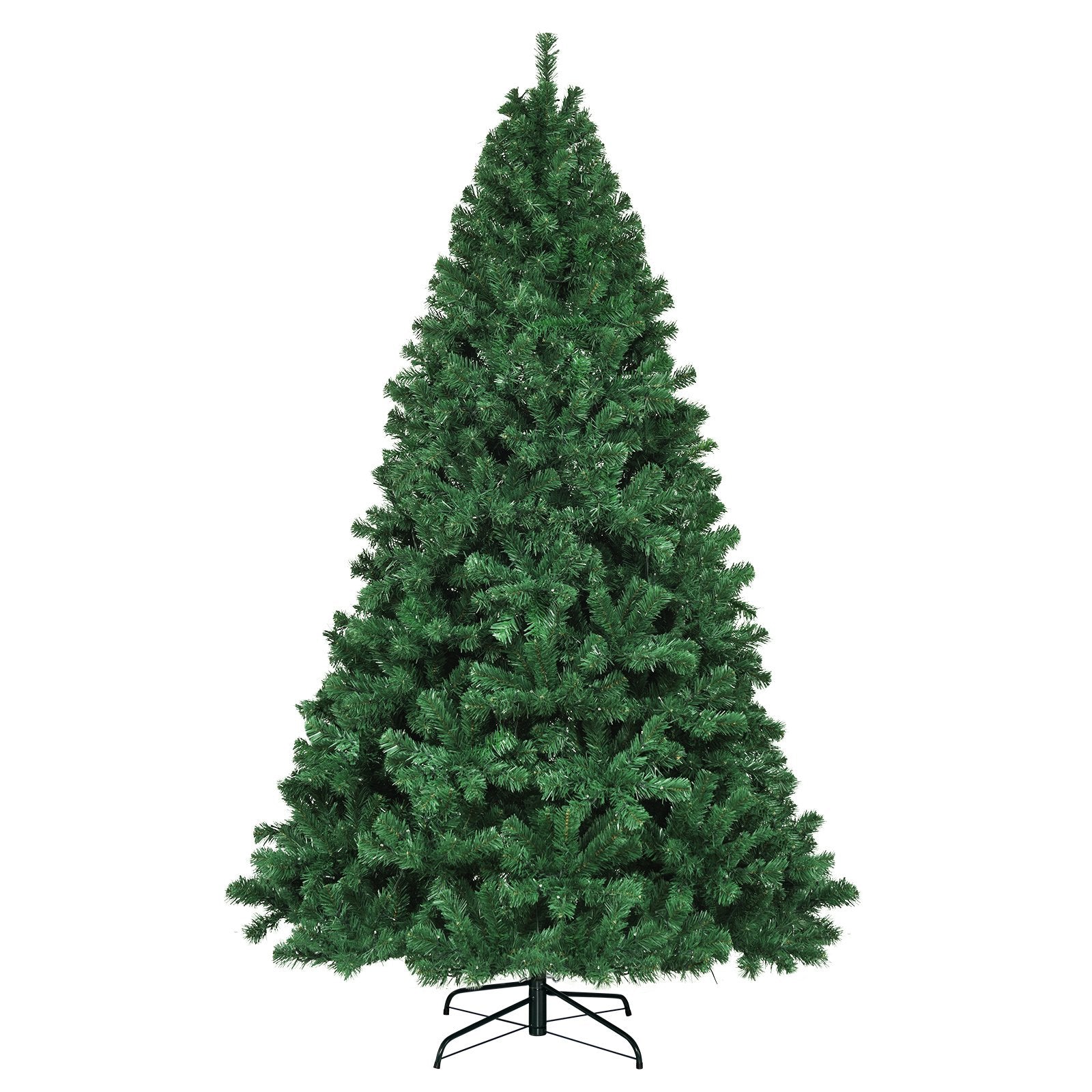 7.5 Feet Pre-Lit Artificial Spruce Christmas Tree with 550 Multicolor Lights for Festival, Green Christmas Tree   at Gallery Canada