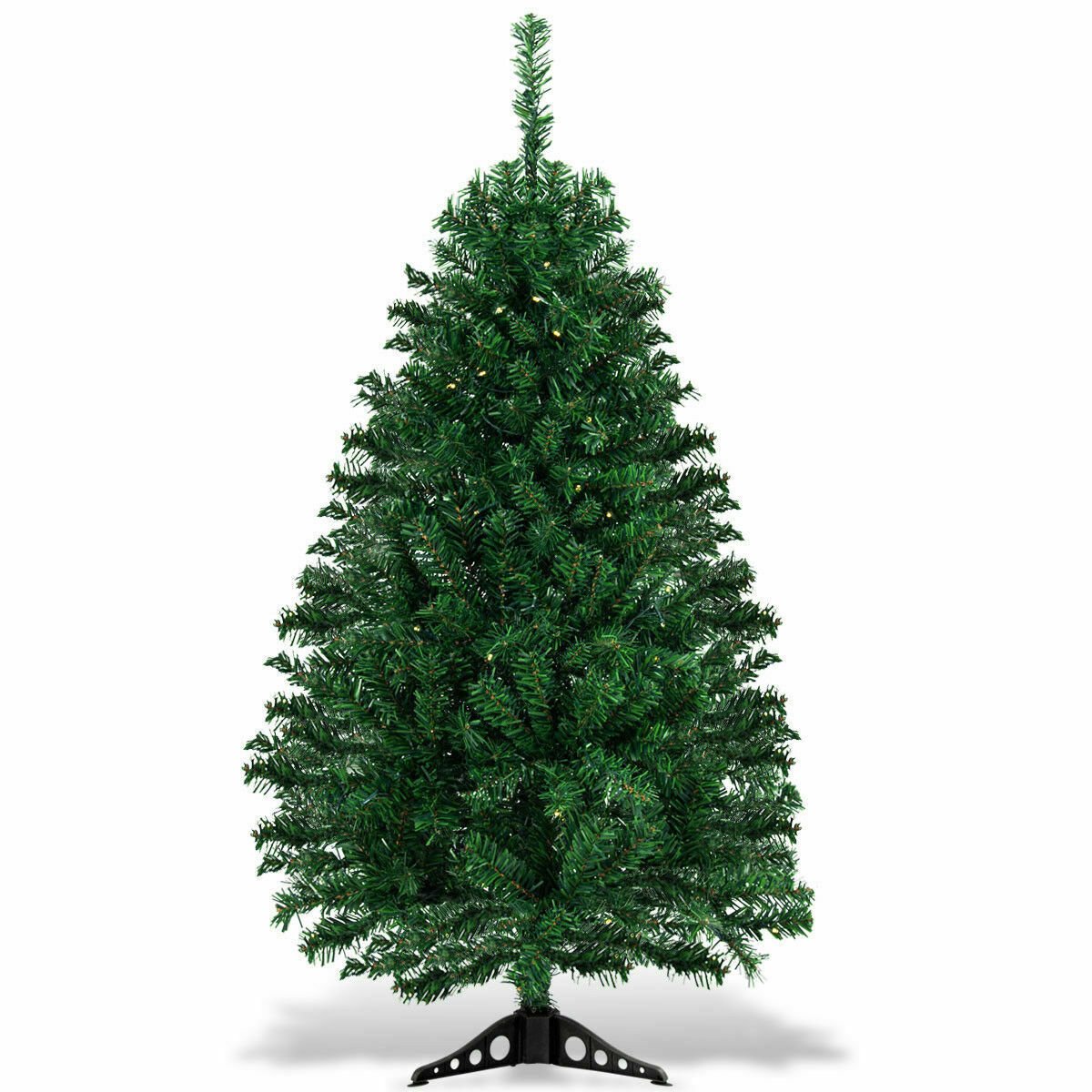 4 Feet Tabletop Artificial Christmas Tree with LED Lights, Green Christmas Tree   at Gallery Canada