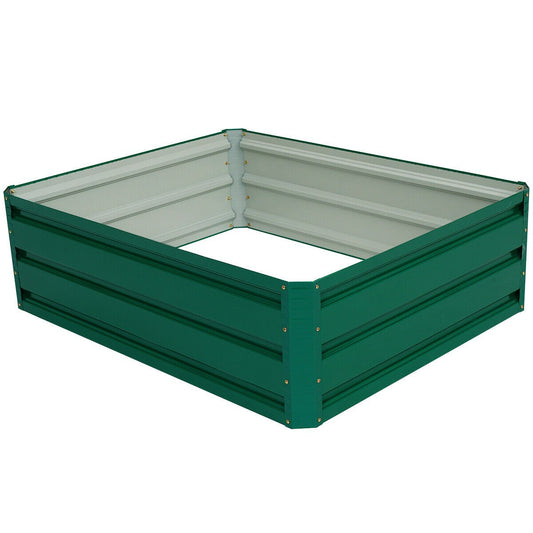 40 Inch x 32 Inch Patio Raised Garden Bed for Vegetable Flower Planting, Dark Green - Gallery Canada