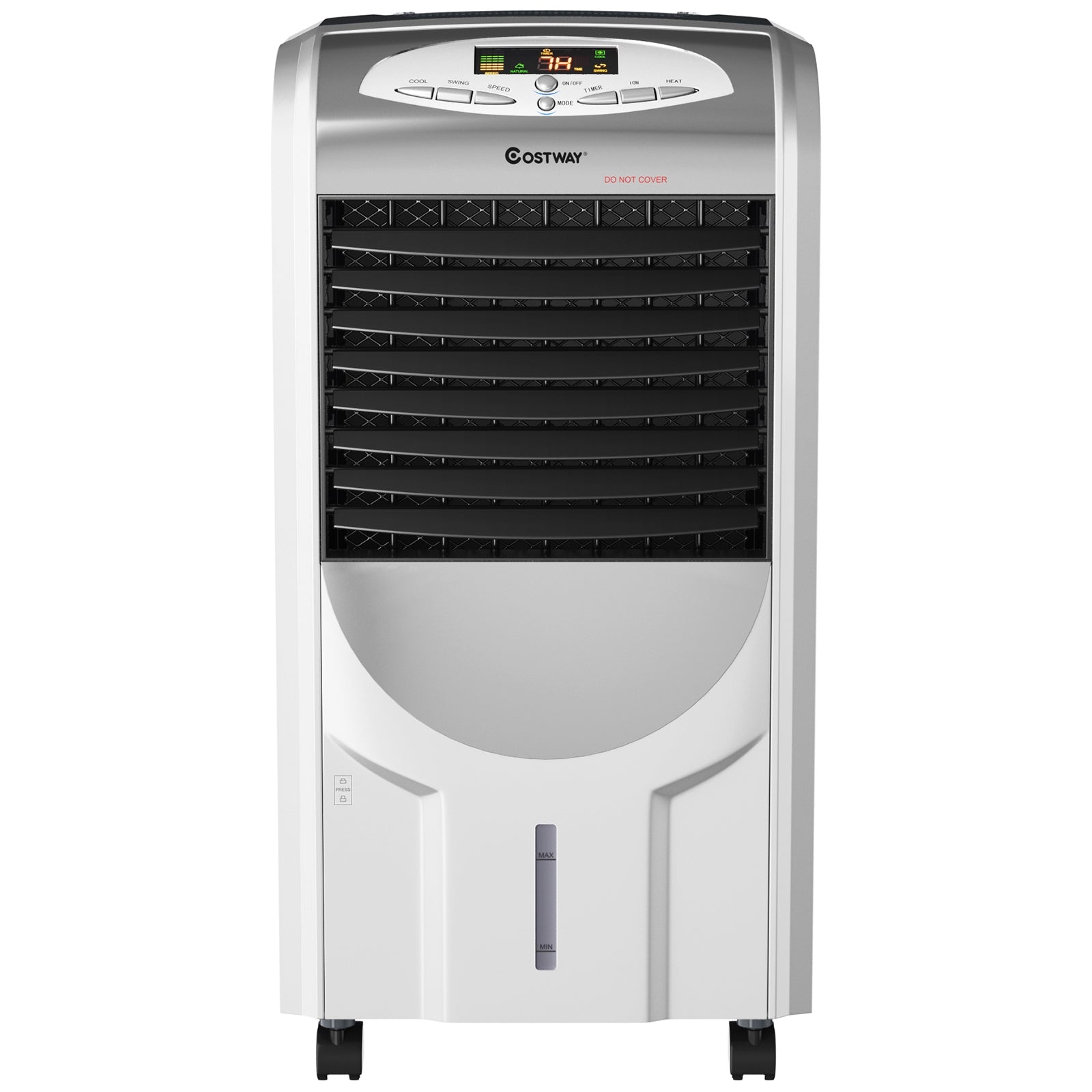 Portable Air Cooler Fan with Heater and Humidifier Function, Gray Air Coolers   at Gallery Canada