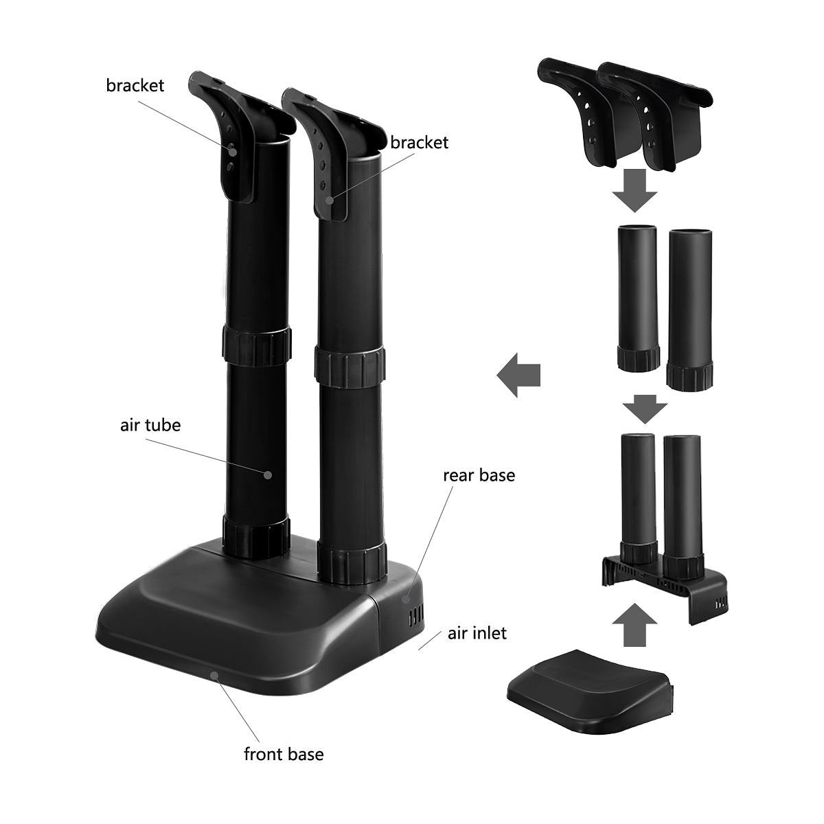 Electric Shoe Dryer Mighty Boot Warmer, Gray Dryers   at Gallery Canada