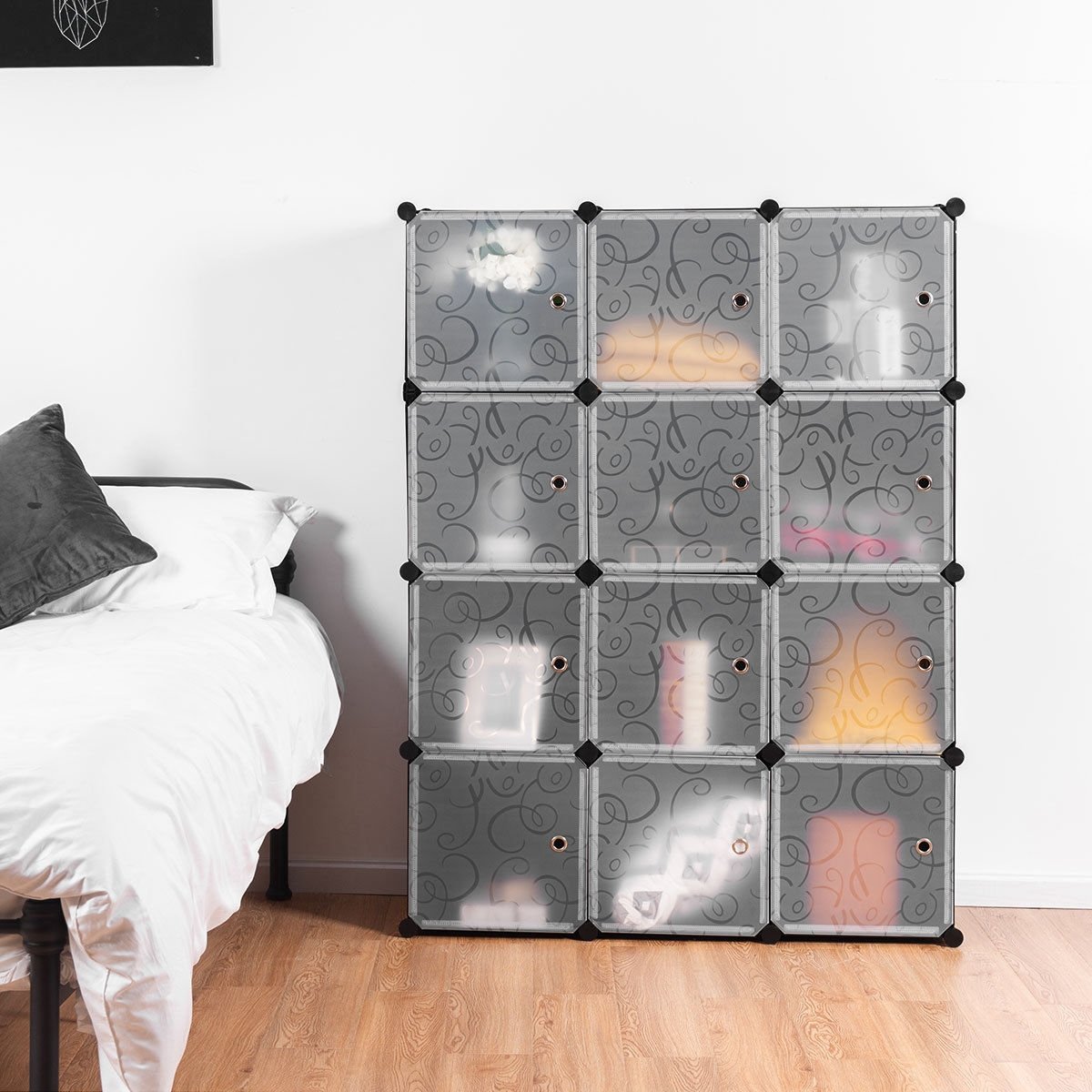 DIY 12 Cube Portable Closet Storage Organizer, Black Clothing & Closet Storage   at Gallery Canada