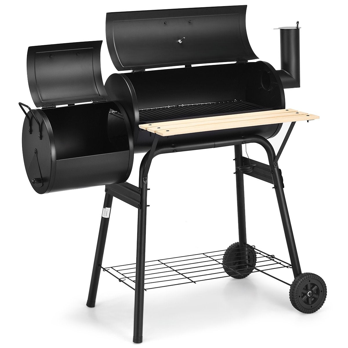 Outdoor BBQ Grill Barbecue Pit Patio Cooker, Black Outdoor Grills   at Gallery Canada