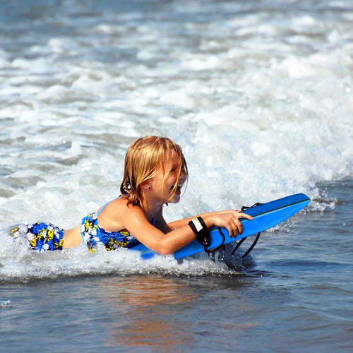 Lightweight Super Bodyboard Surfing W/Leash IXPE Deck EPS Core Boarding-L, Blue