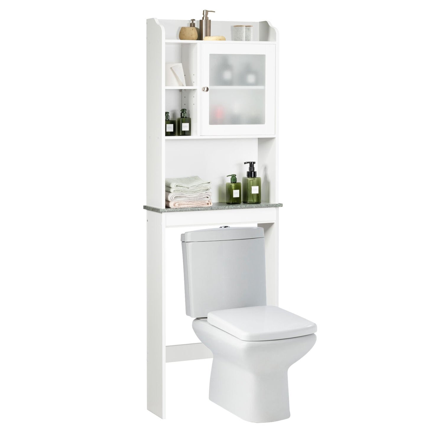 Space Saver White Over-the-Toilet Cabinet Bathroom Etagere   at Gallery Canada