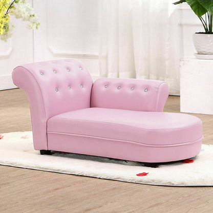 Armrest Relax Chaise Lounge Kids Sofa, Pink Kids Chairs & Seating   at Gallery Canada