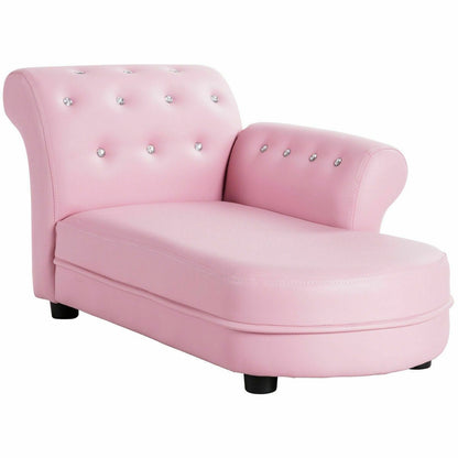 Armrest Relax Chaise Lounge Kids Sofa, Pink Kids Chairs & Seating   at Gallery Canada