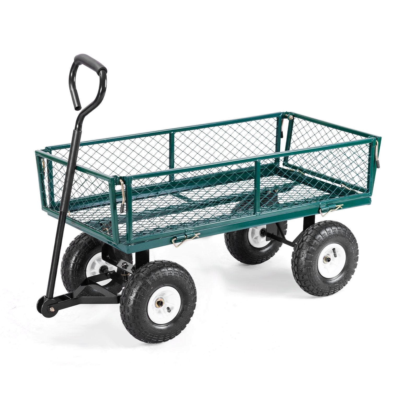 Heavy Duty Garden Utility Cart Wagon Wheelbarrow, Green Garden Carts   at Gallery Canada