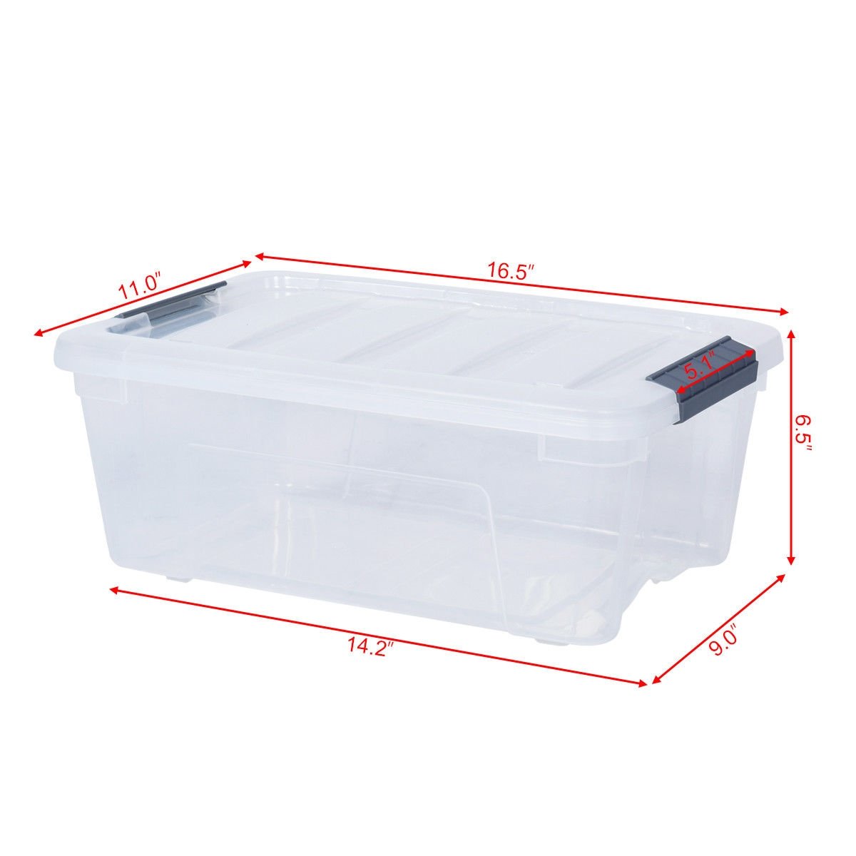 12 Pack 156 Quart Latch Stack Storage Tubs Box Clothing & Closet Storage at Gallery Canada