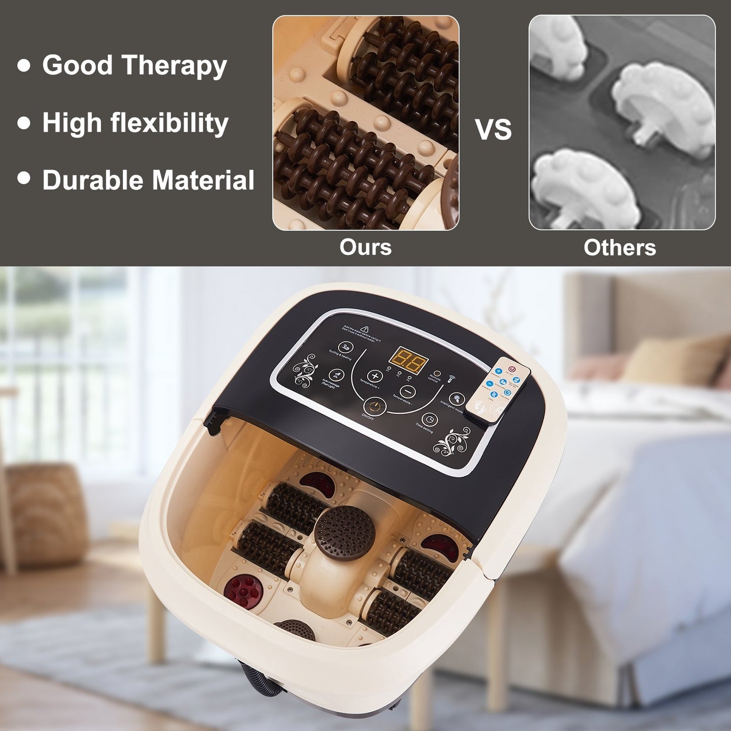 Foot Spa Bath Massager with Heat and Tempreture and Time Setting - Gallery Canada