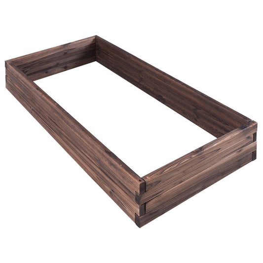 Elevated Wooden Garden Planter Box Bed Kit, Natural Raised Garden Beds   at Gallery Canada