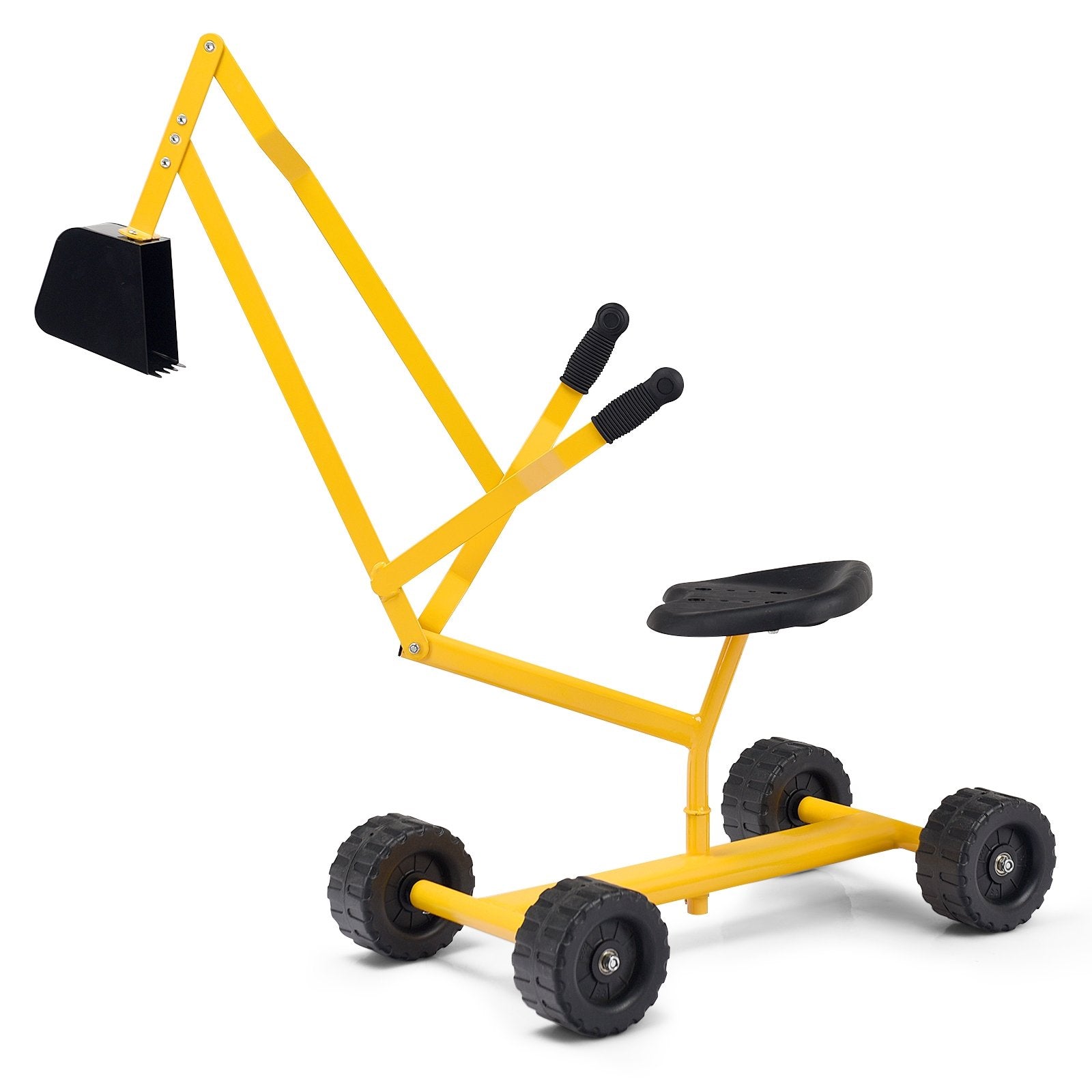 Heavy Duty Kid Ride-on Sand Digger Excavator, Yellow Sandboxes   at Gallery Canada